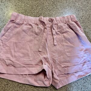 Women's Pink Casual Shorts